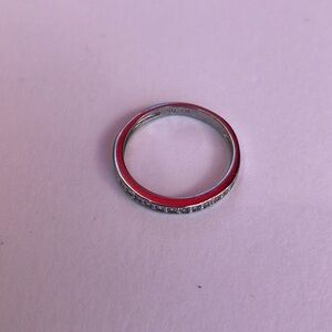 Elegant Sterling & Cubic Z Women's Ring